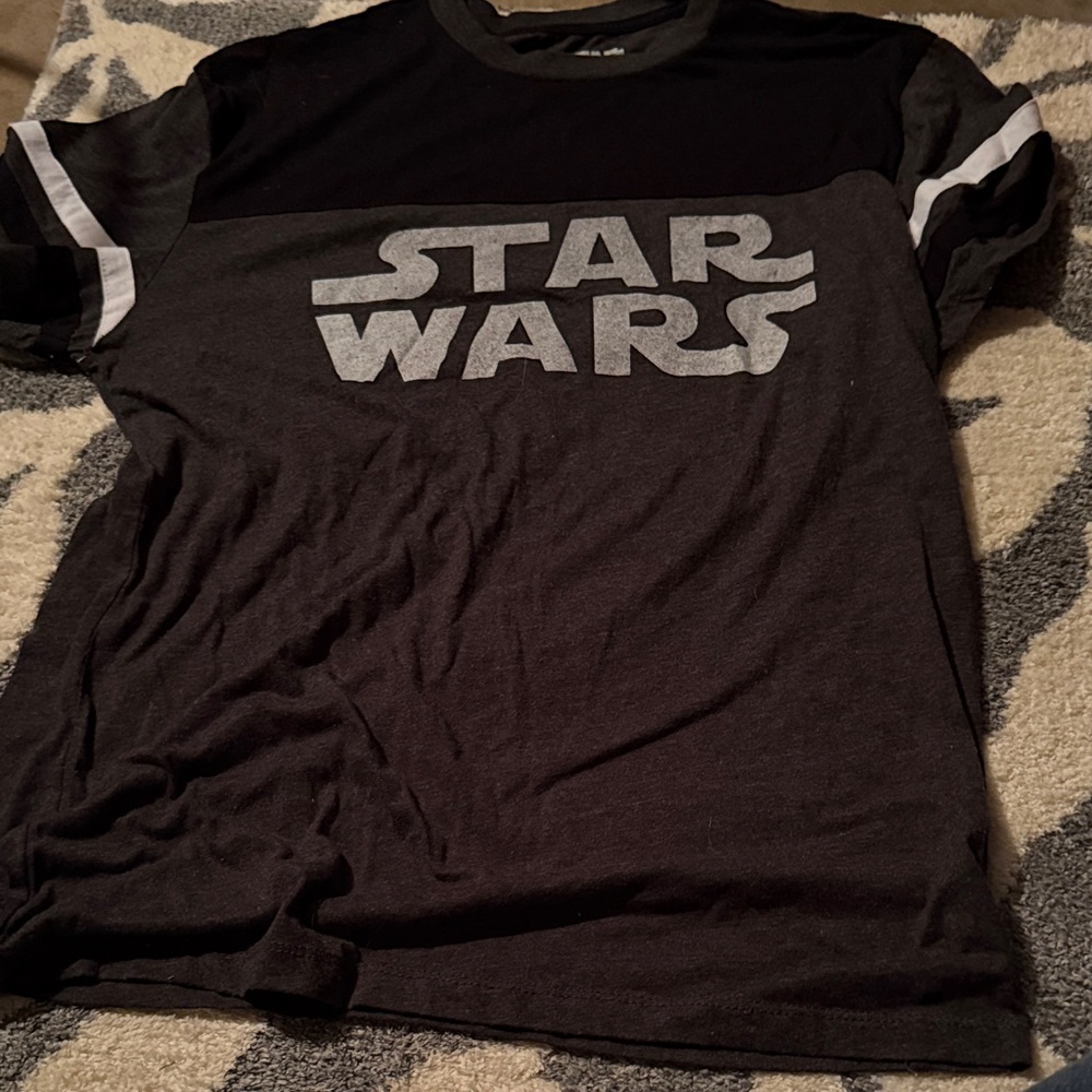 Star Wars Black and Gray Short Sleeve Tee